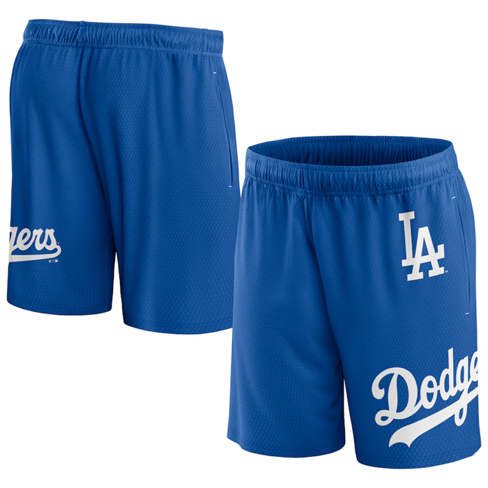 Men's Los Angeles Dodgers Blue Clincher Mesh Shorts